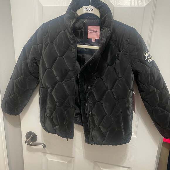 Juicy Couture Girls' Black Quilted Jacket Youth Size small - Picture 11 of 16